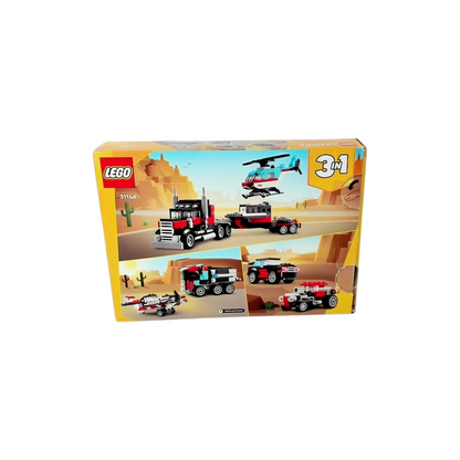 LEGO Creator 3-en-1 - Le Camion remorque avec hélicoptère - 31146