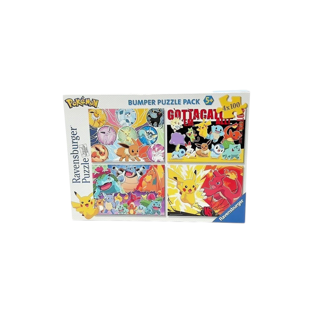 Puzzle - Nos amis Pokémon - 4x100 pièces