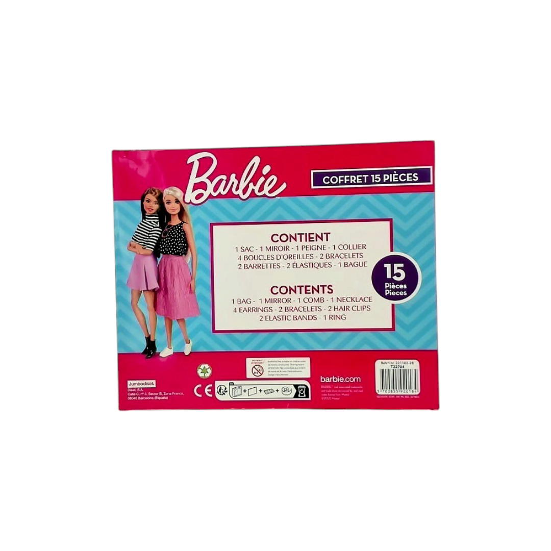 Coffret bijoux et accessoires 15 pièces Barbie