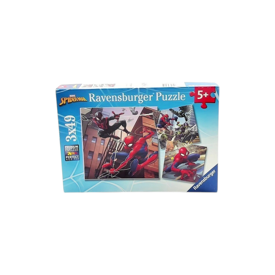 Puzzles - Spider-man en action - 3x49 pièces