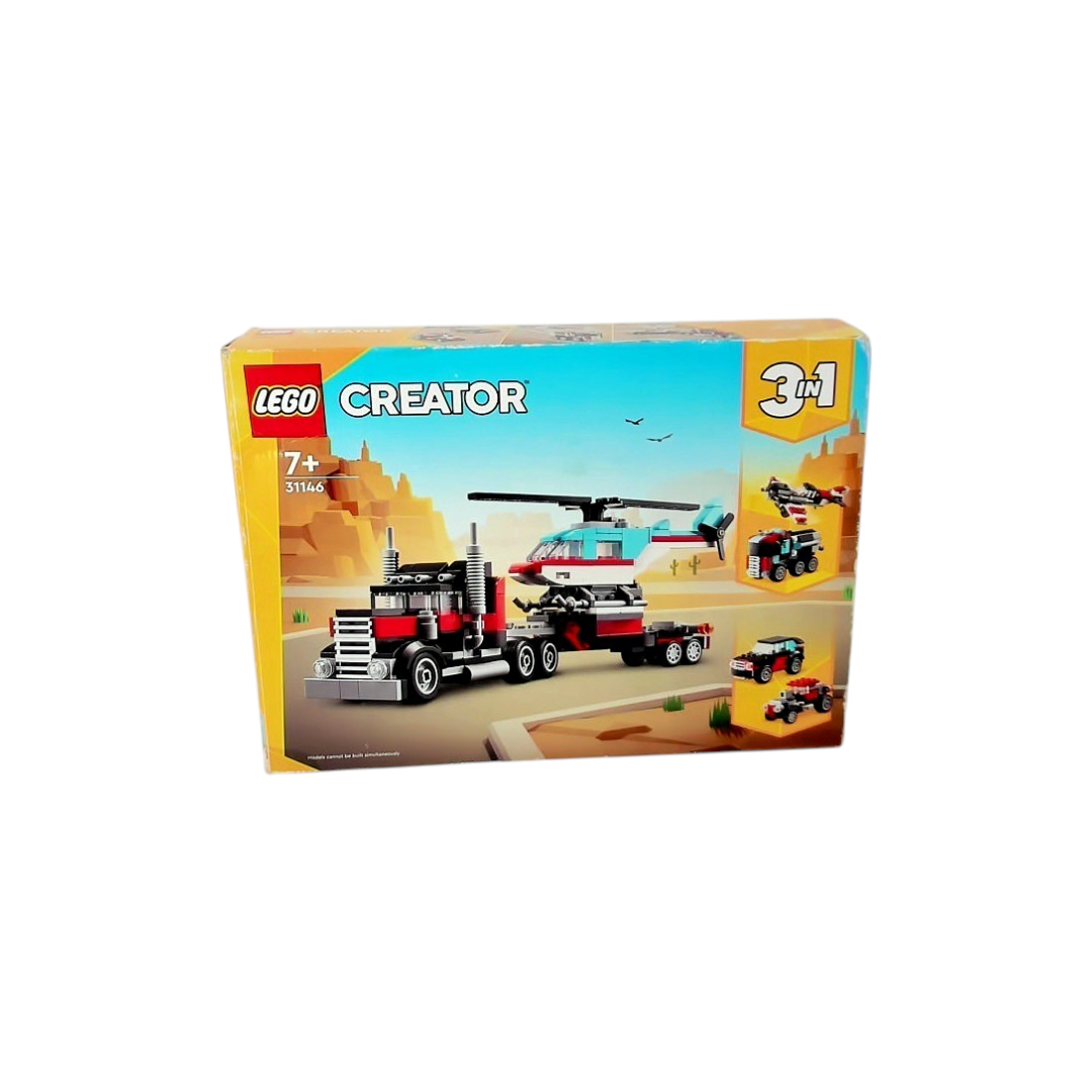 LEGO Creator 3-en-1 - Le Camion remorque avec hélicoptère - 31146