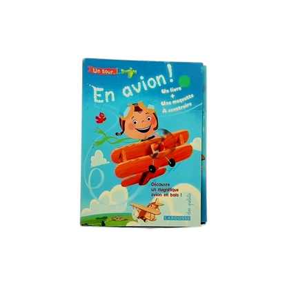 Un tour en avion ! - Livre et maquette en bois