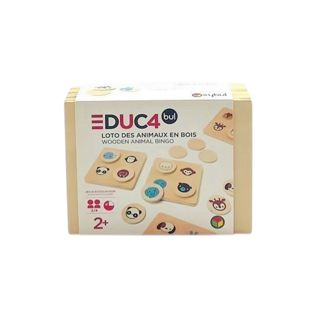 Educ4bul - Loto des animaux en bois