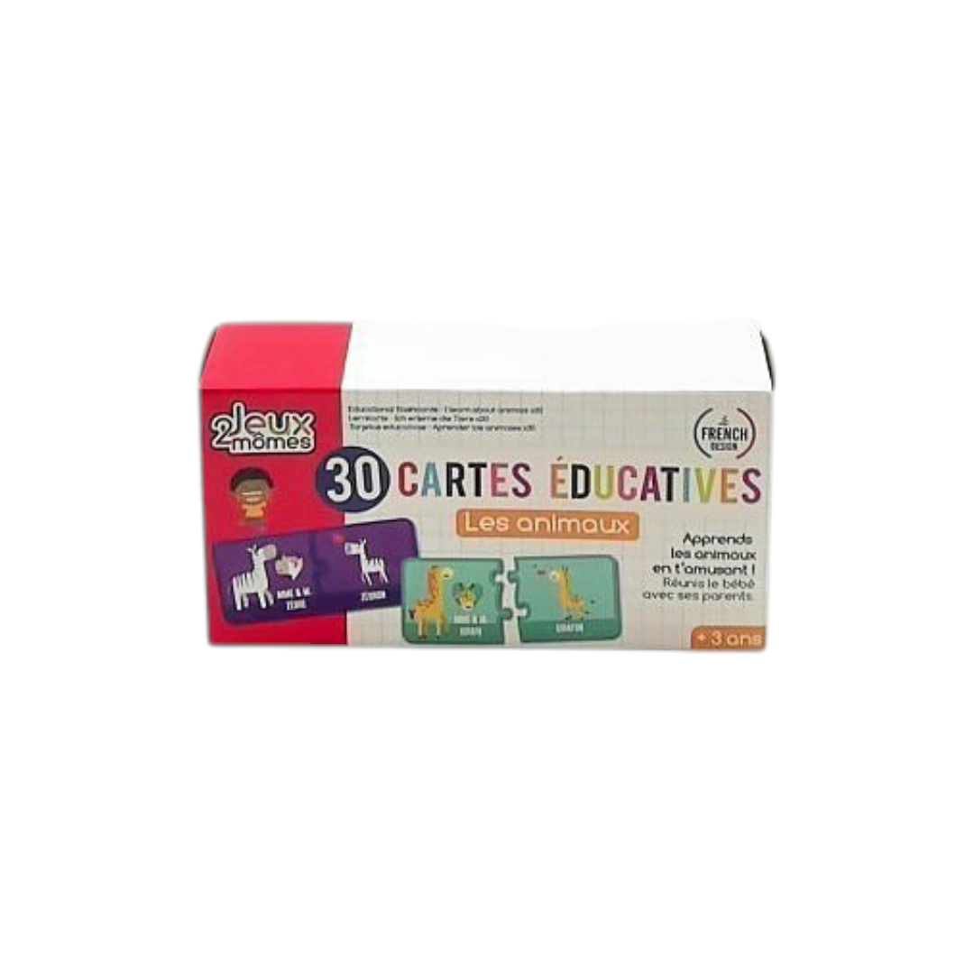 30 cartes éducatives - Les animaux