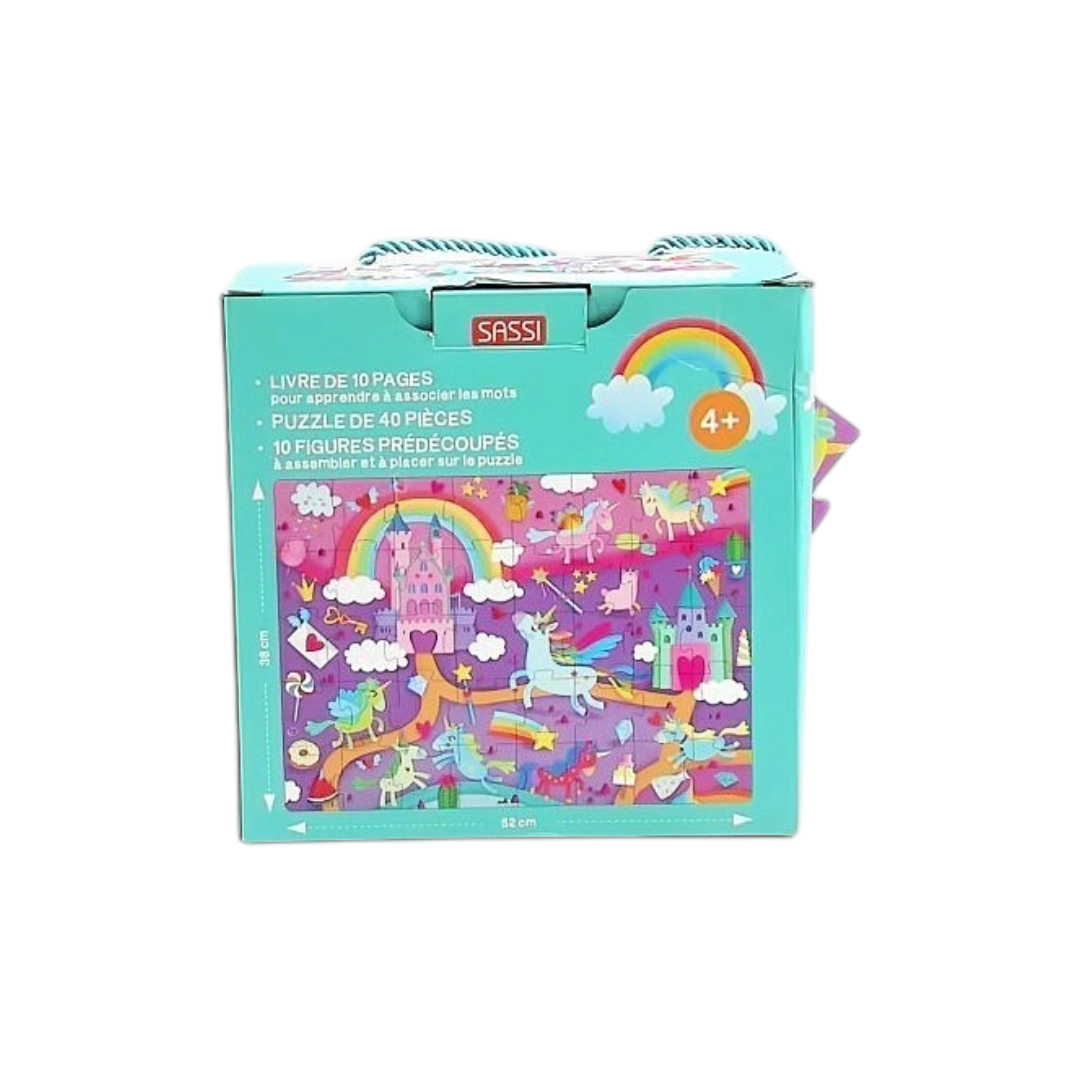 Puzzle -Q-box - Les licornes - 40 pièces