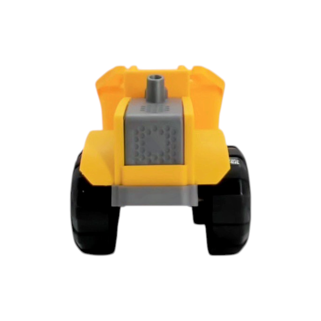 Tractopelle jaune