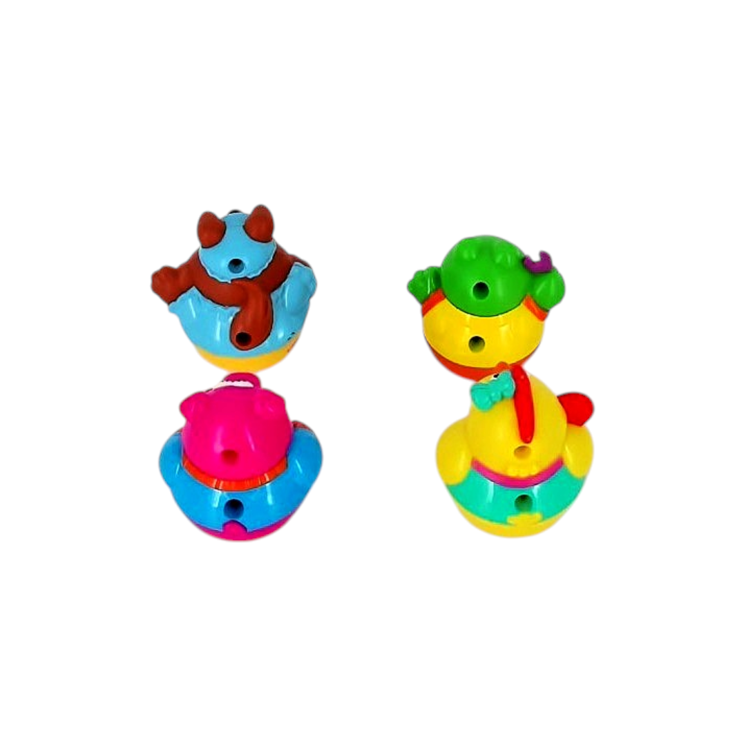 Figurines culbutos - Weebles animaux - x4