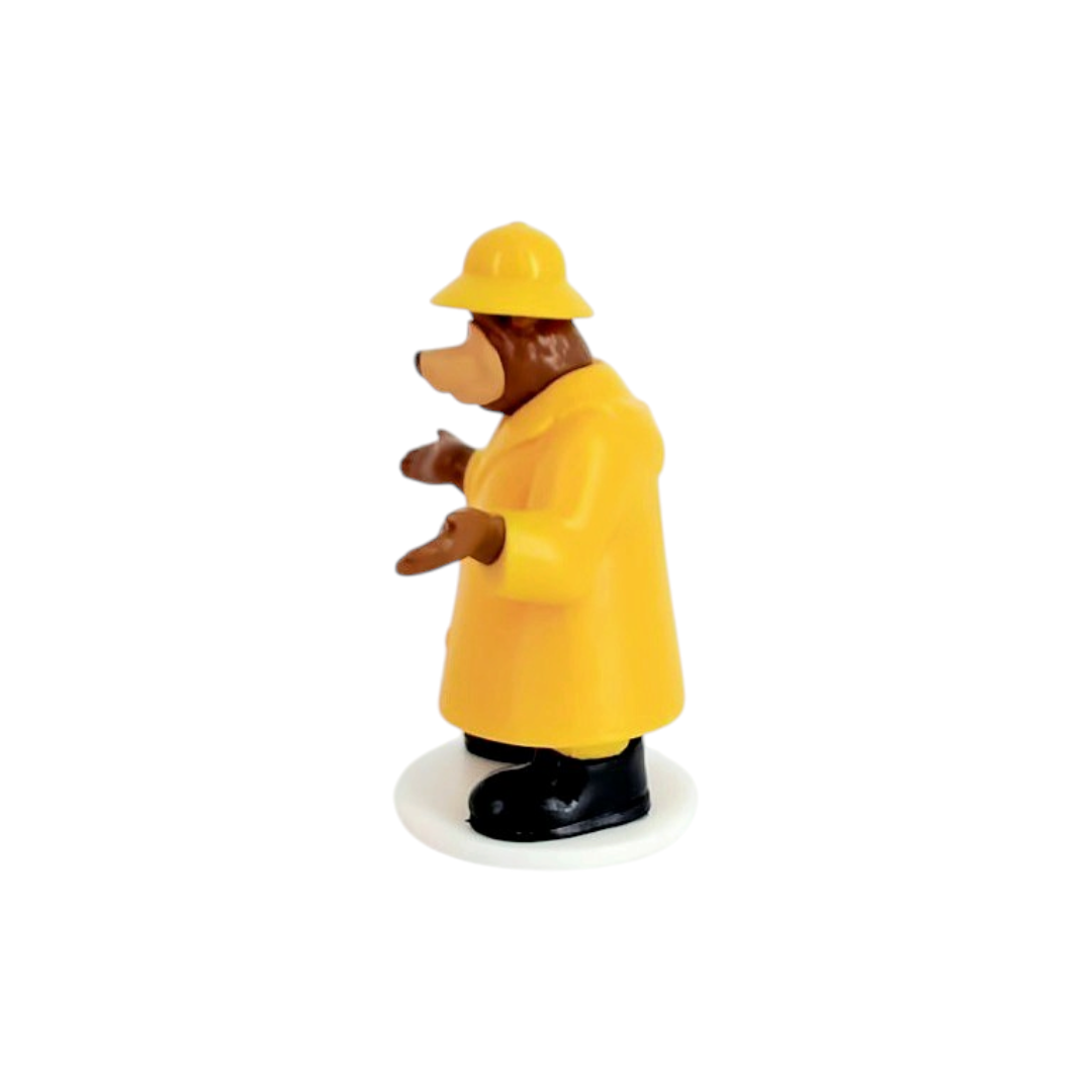 Figurine - Masha et Michka - Michka avec imperméable jaune