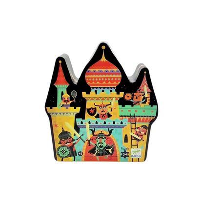Puzzle silhouette - Château fort - 54 pièces