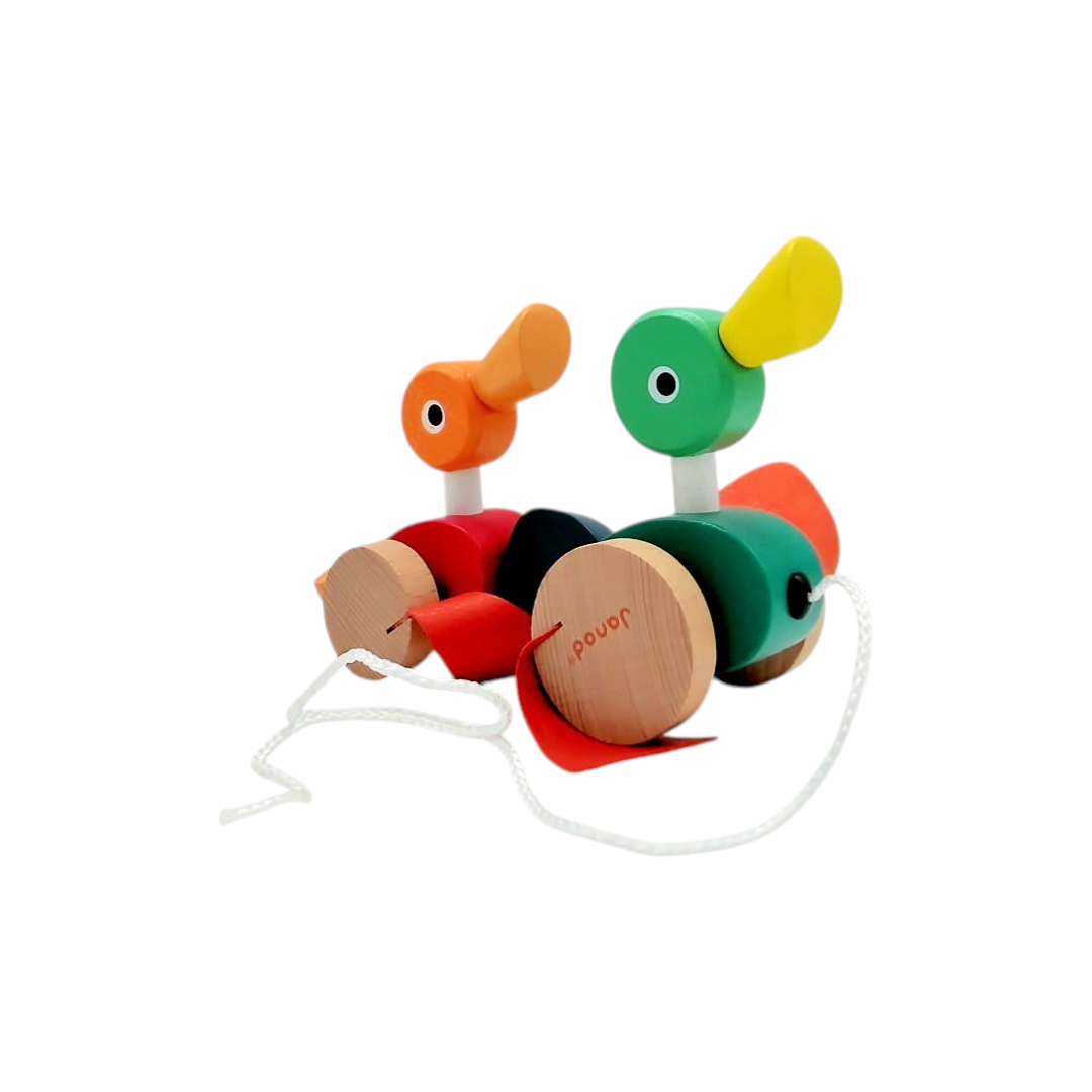 Famille canard à tirer