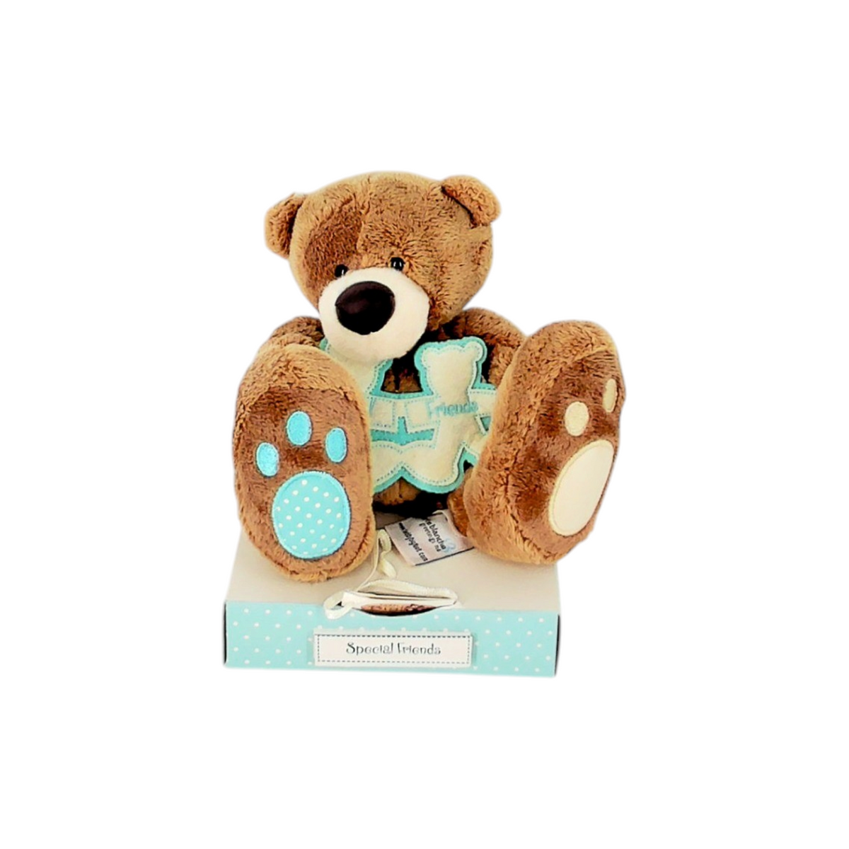 Teddy peluche - Special Friends - Bleu à pois