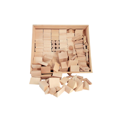 Boîte de pièces de construction en bois