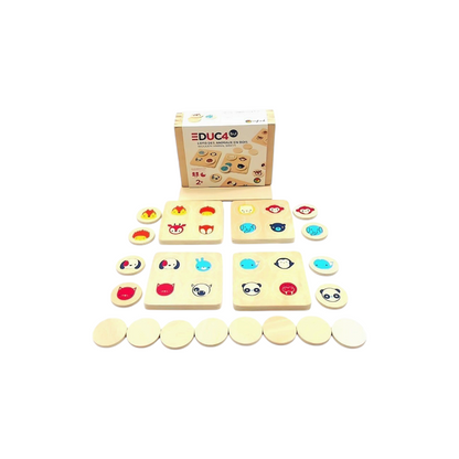 Educ4bul - Loto des animaux en bois