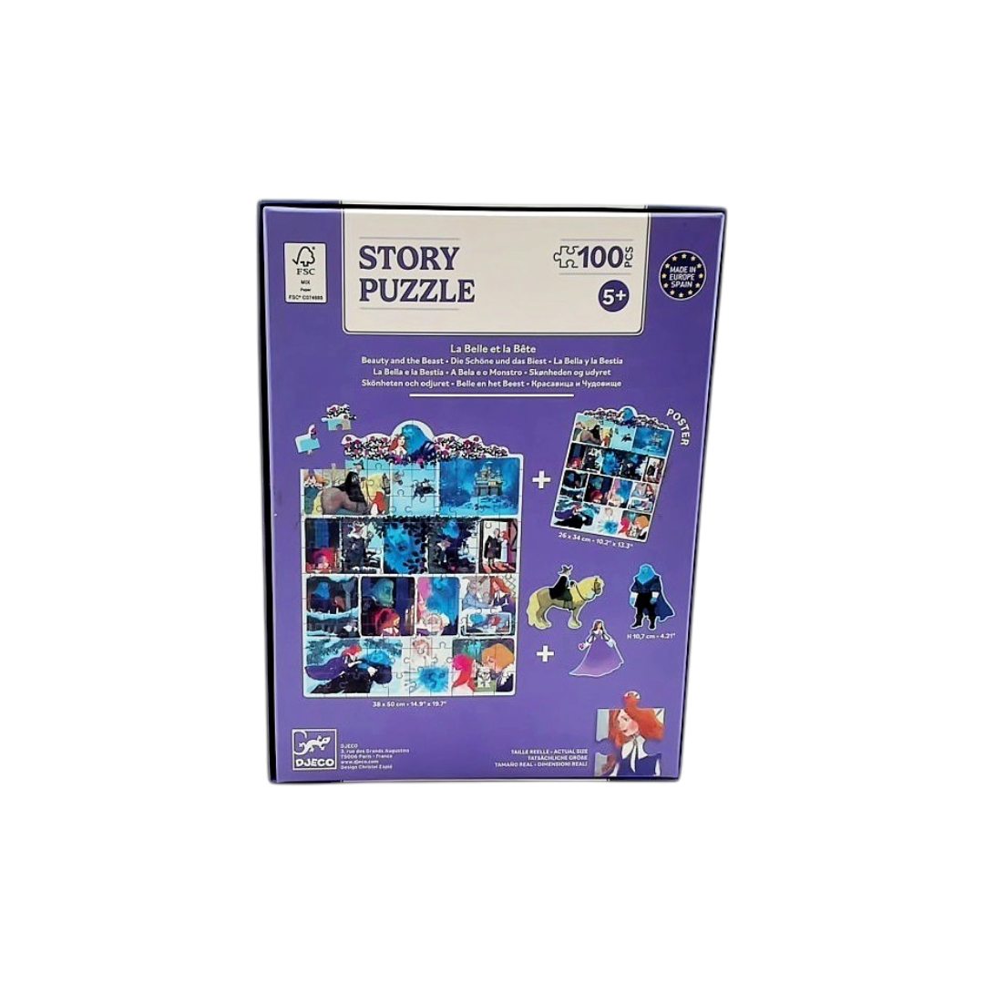 Puzzle - Story puzzle - La Belle et la Bête - 100 pièces