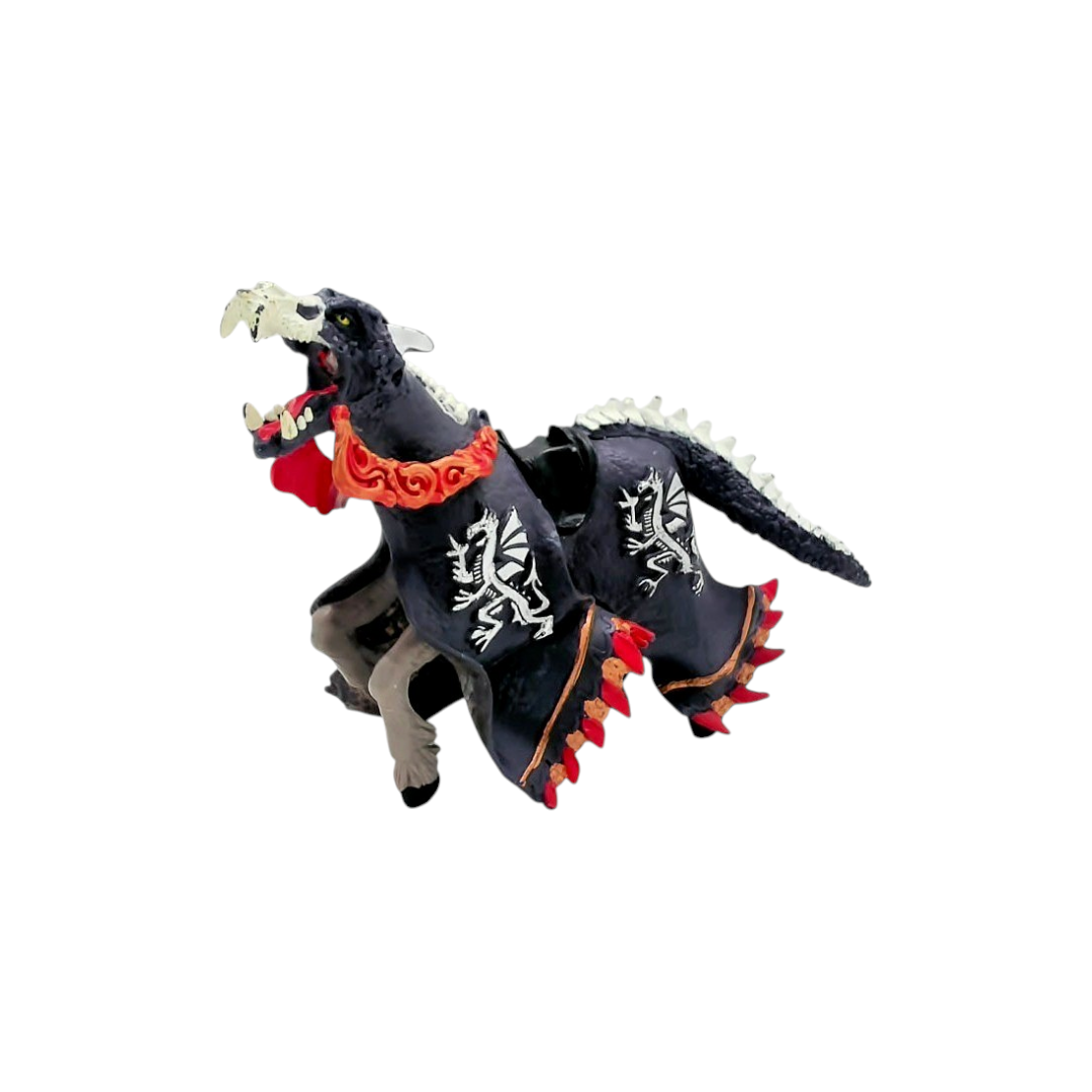 Figurine - Roi au dragon bleu et son cheval
