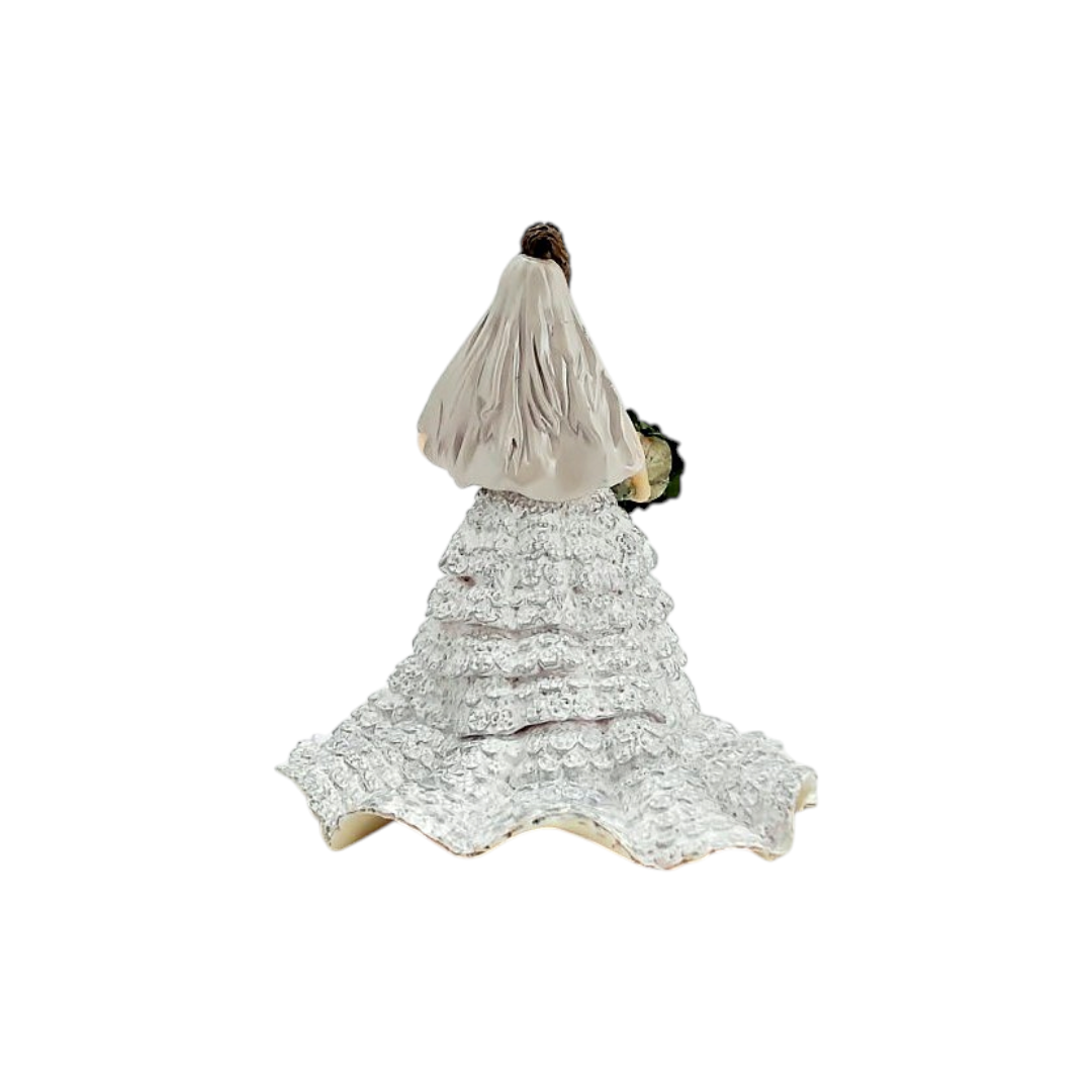 Figurine - Mariée dentelle blanche