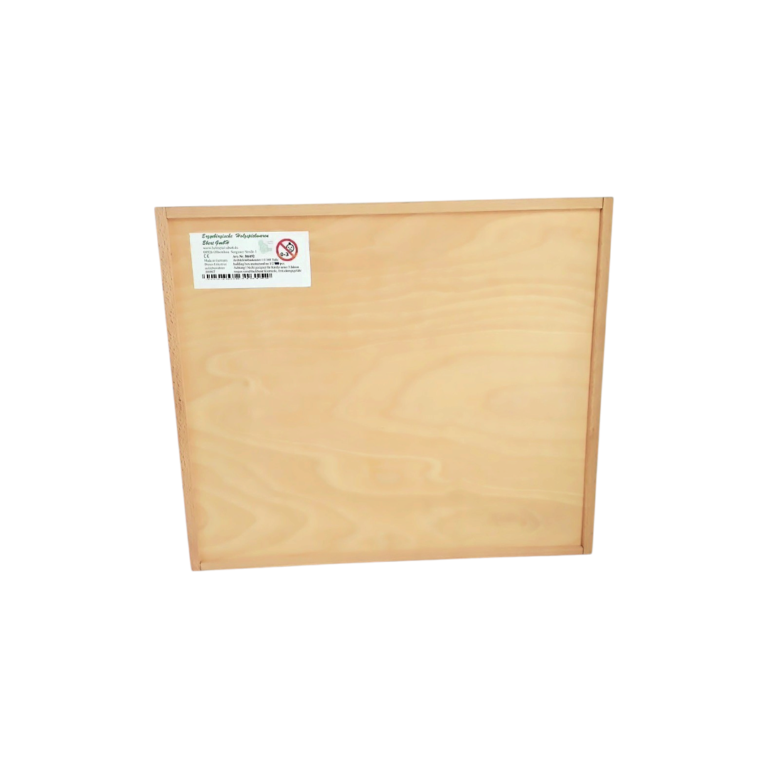 Boîte de pièces de construction en bois