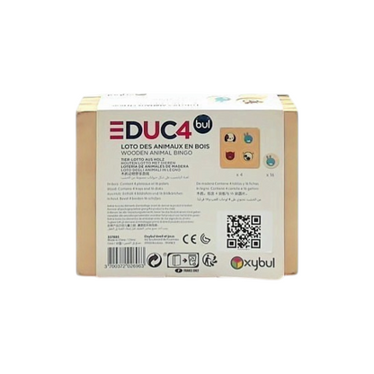 Educ4bul - Loto des animaux en bois