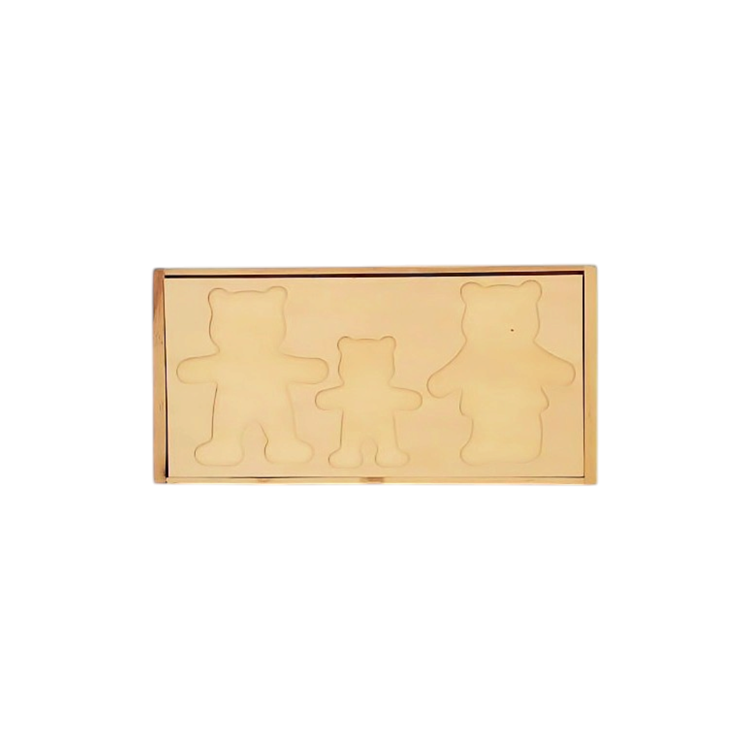 Puzzle bois - Habiller la famille ours