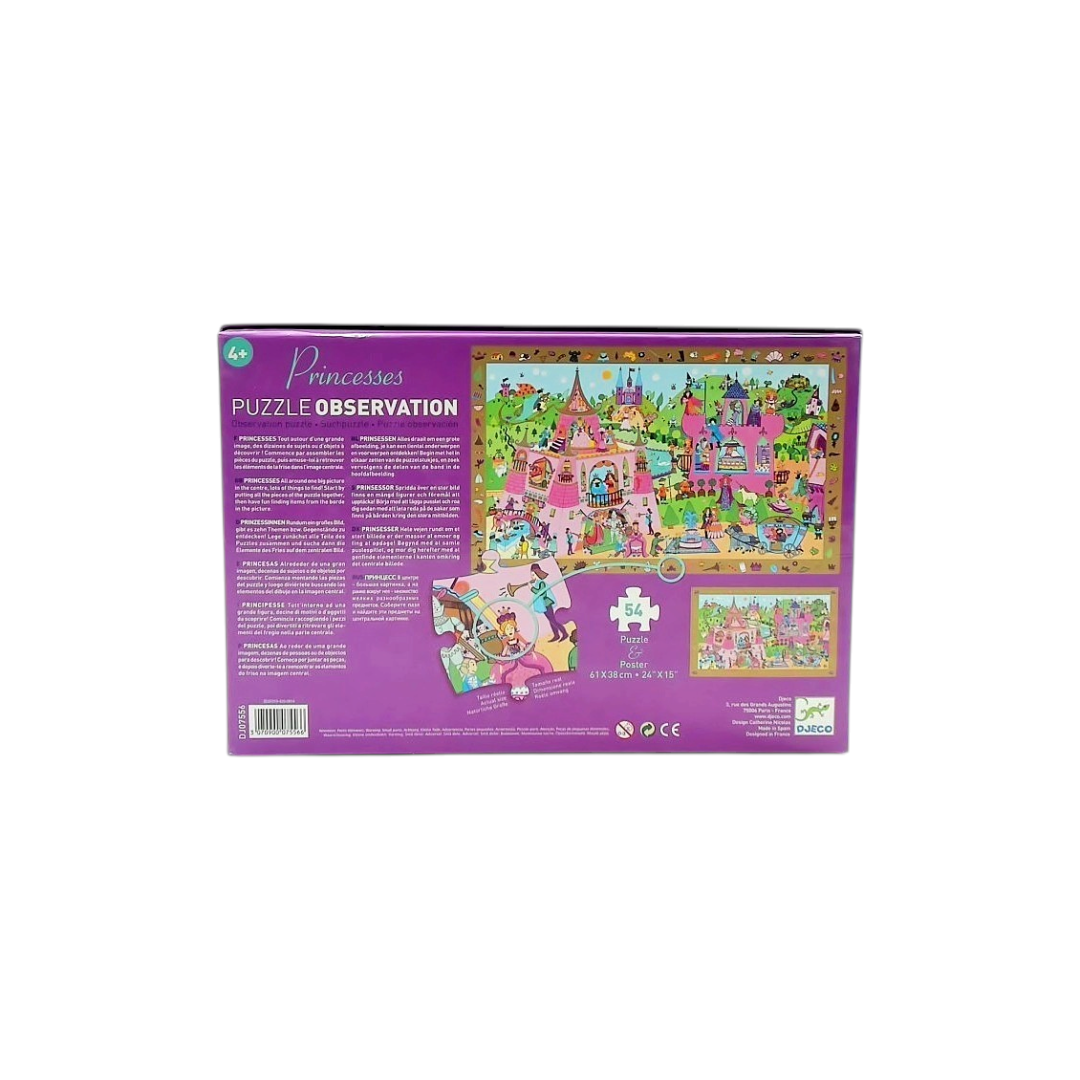 Puzzle observation - Princesses - 54 pièces