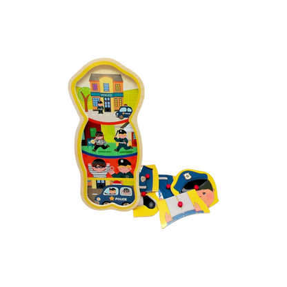 Puzzle à encastrement - Policier - 5 pièces