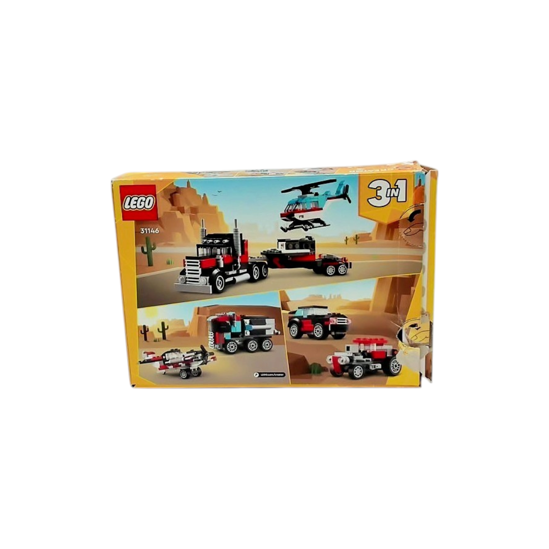 LEGO - Le camion plateau avec hélicoptère - 31146