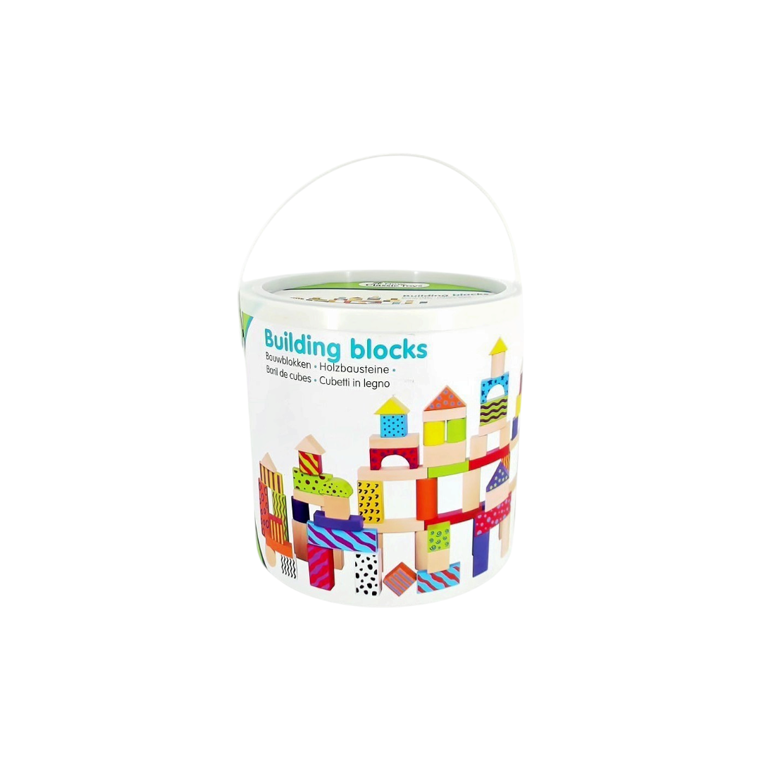 Baril de cubes en bois