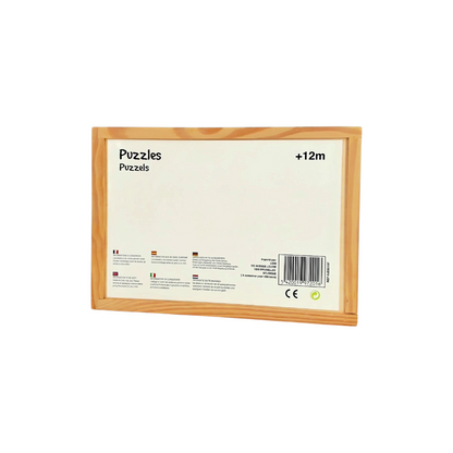 Coffret de puzzles en bois
