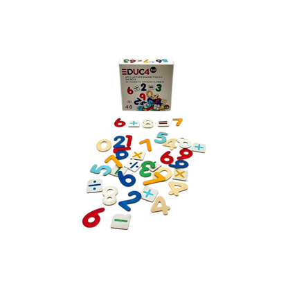 Educabul - 60 chiffres magnétiques en bois
