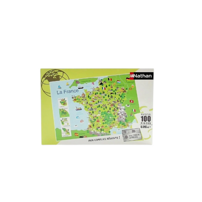 Puzzle  - Carte de France - 100 pièces