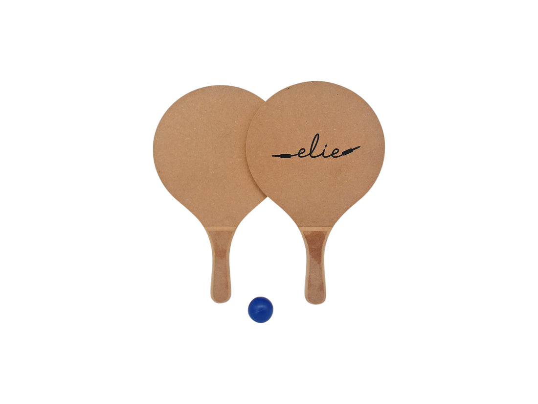 Set de 2 raquettes de plage avec balle