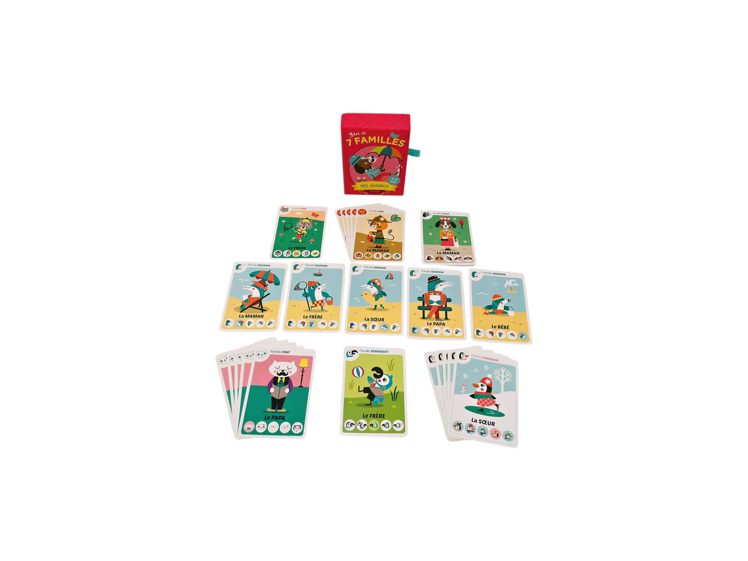 Jeu de 7 familles - Animaux- Édition 2016