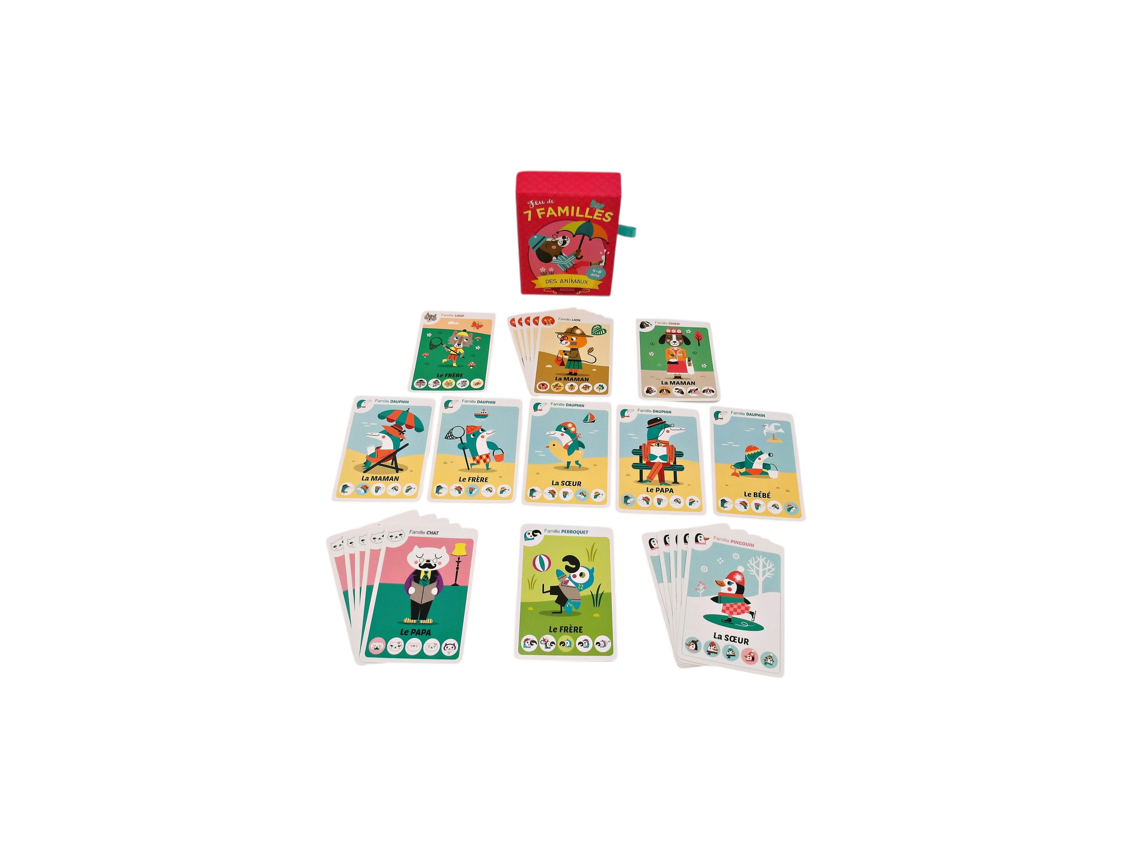 Jeu de 7 familles - Animaux- Édition 2016