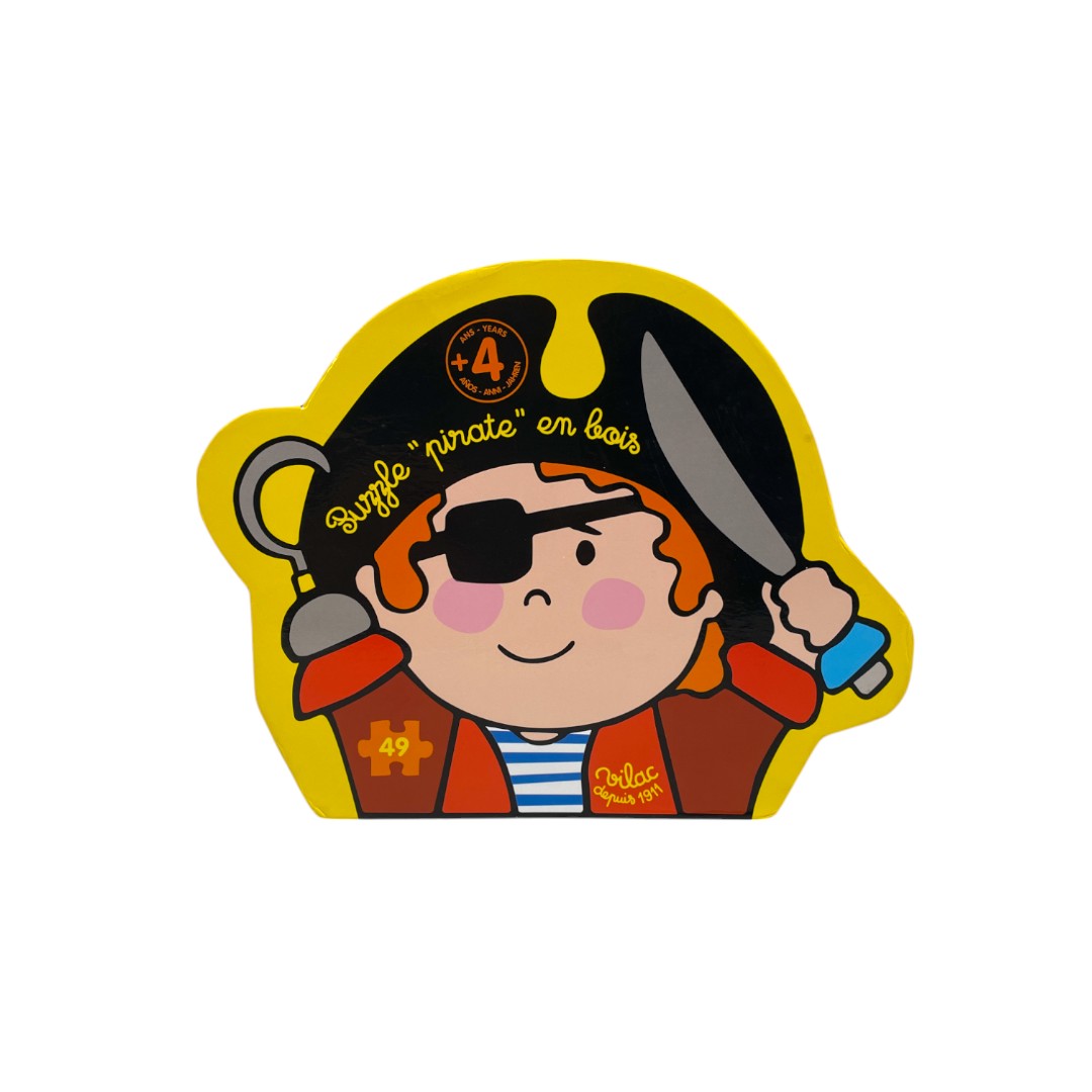 Puzzle - Pirates en bois - 49 pièces