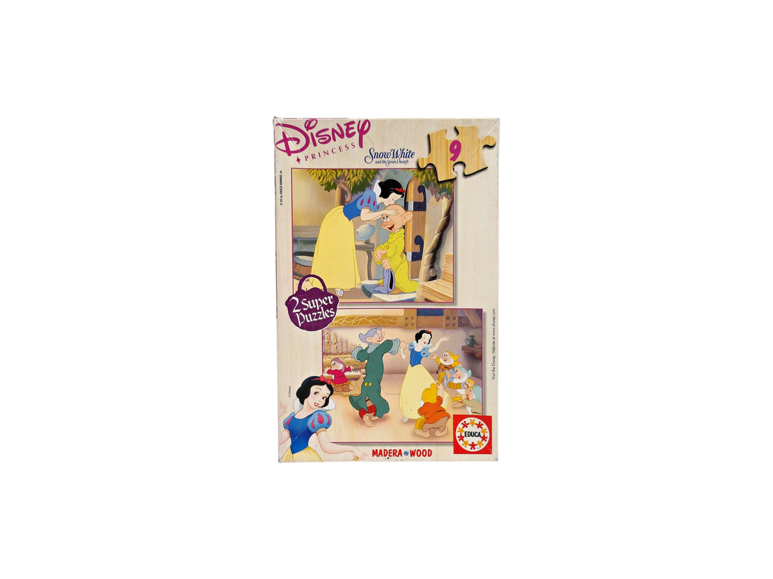 Puzzle bois - Blanche Neige - 2x9 pièces