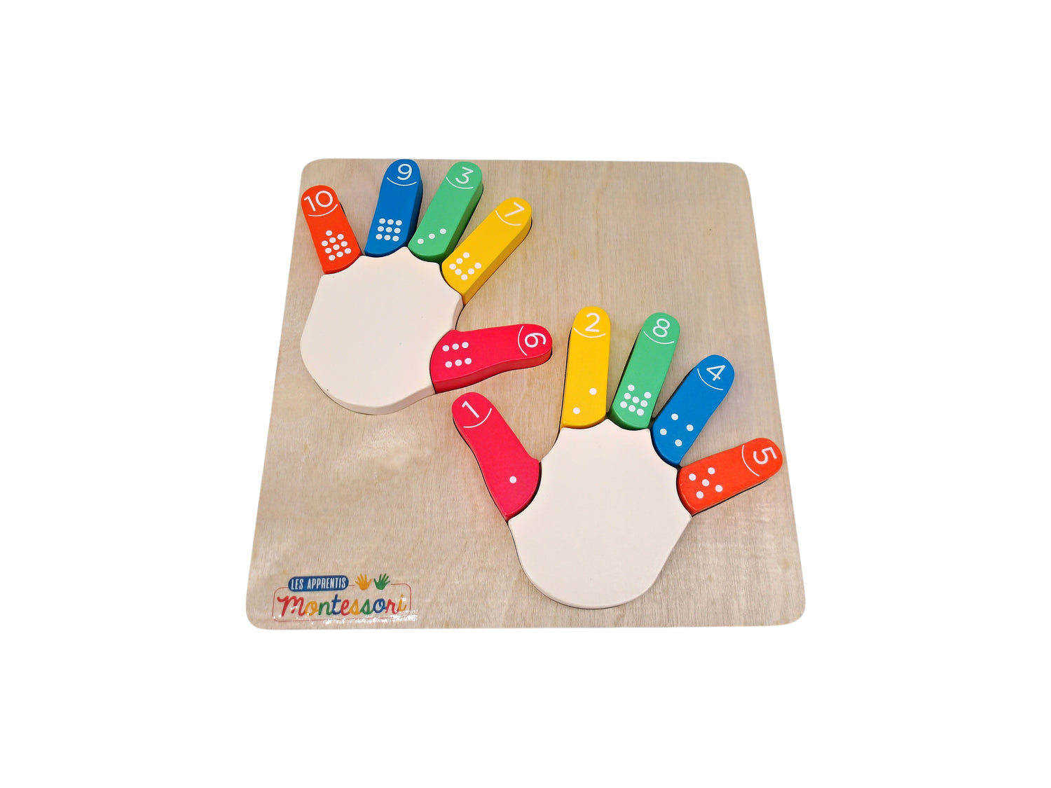 Puzzle - Je compte sur mes doigts - Montessori