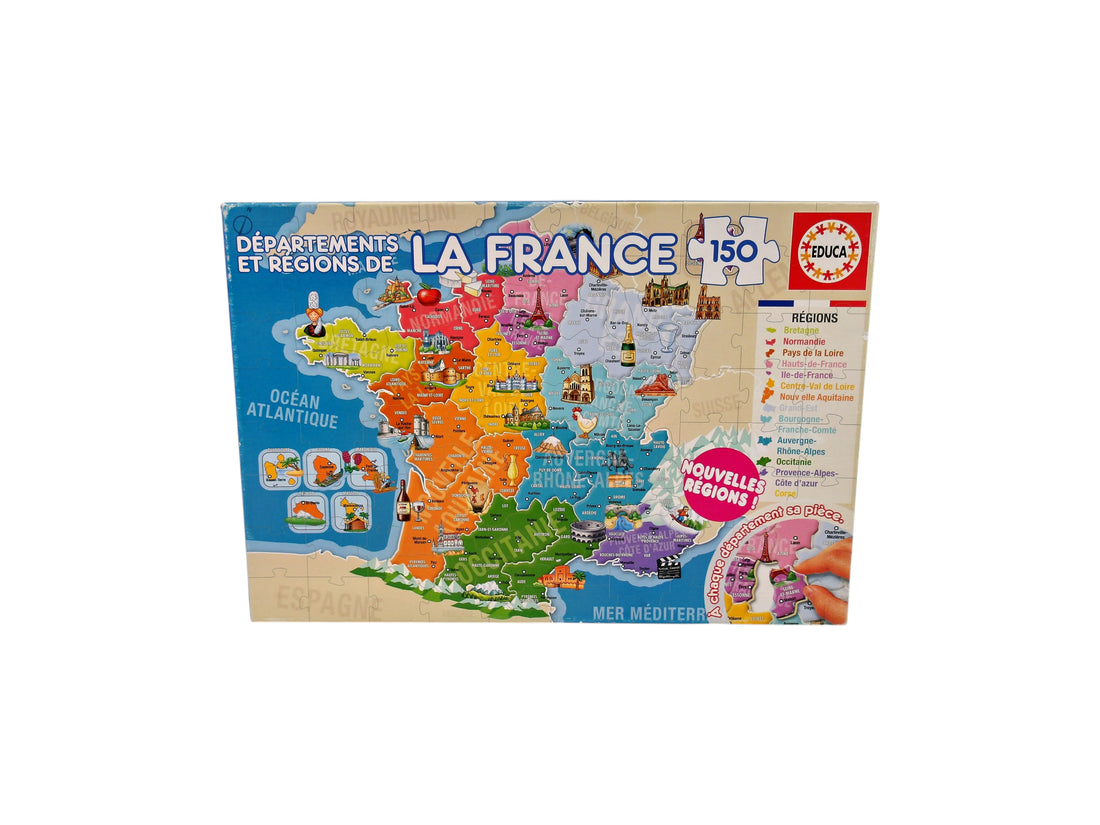 Puzzle -Départements de France - 150 pièces - Édition 2017