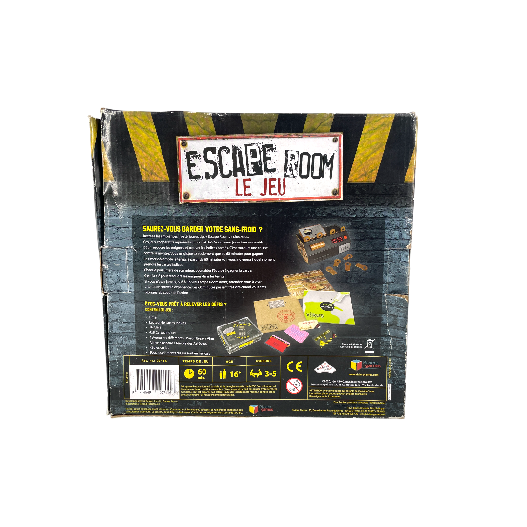 Escape room Le jeu- Édition 2020
