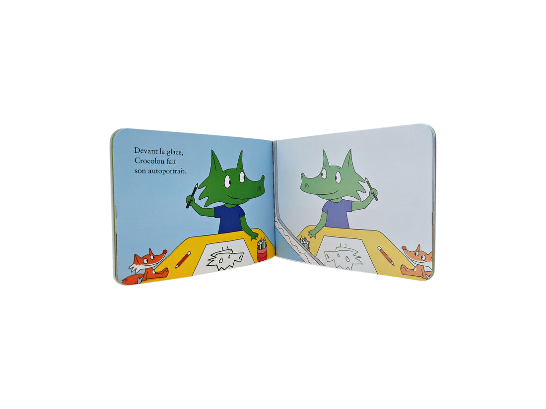 Crocolou aime dessiner