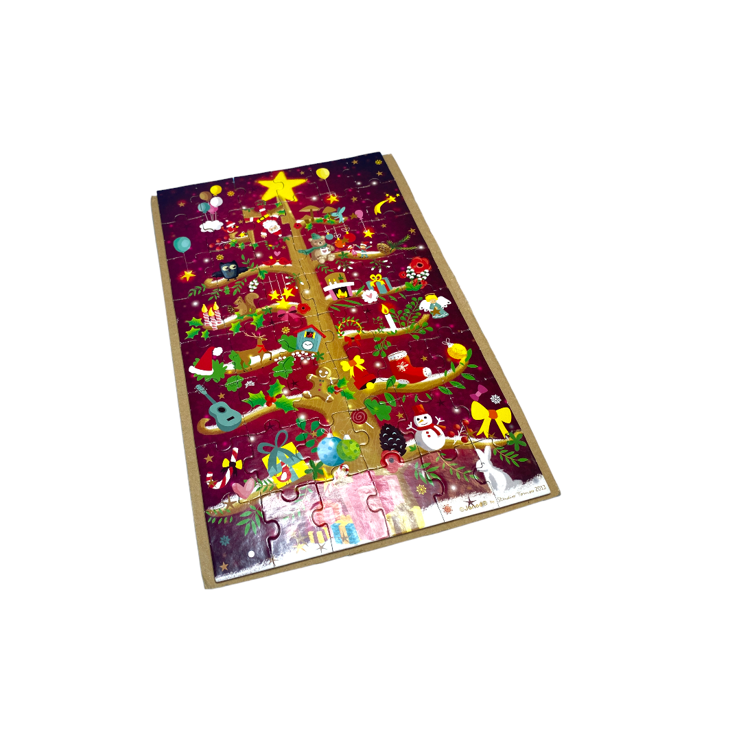 Puzzle - Sapin de Noël - 54 pièces