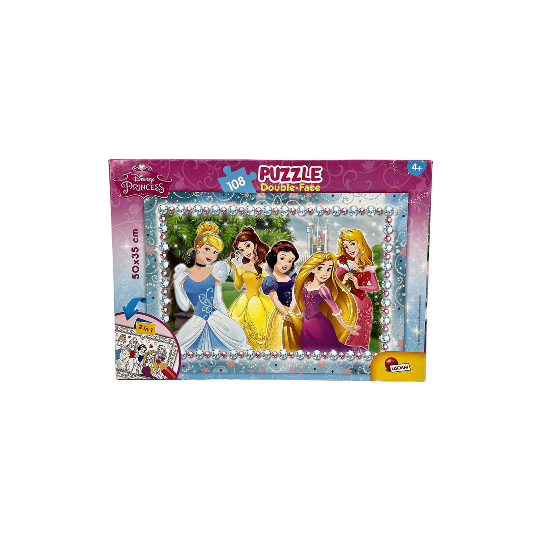 Puzzle - Double-face - Princesses Disney - 108 pièces