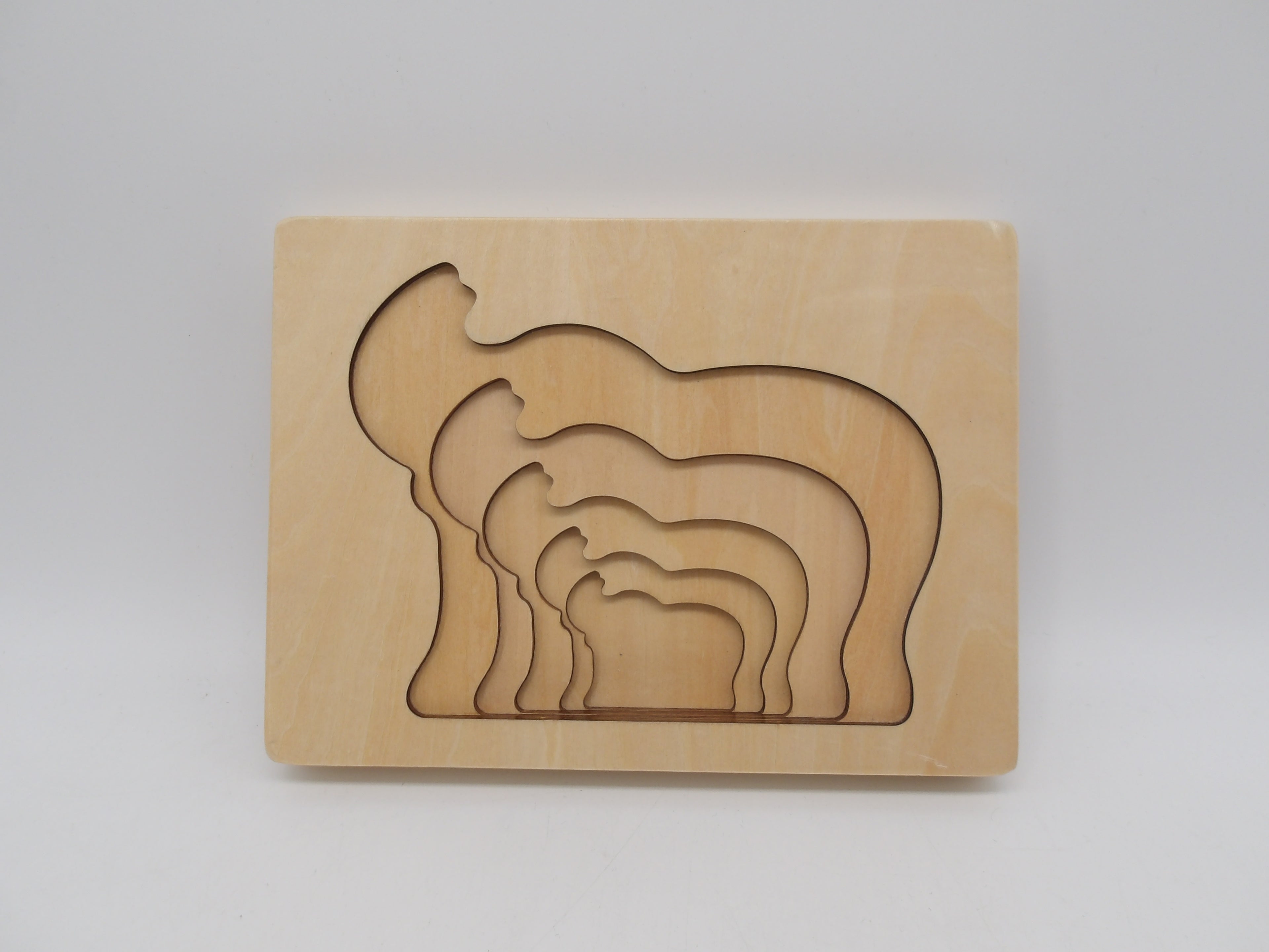 Puzzle encastrable - Eléphant 