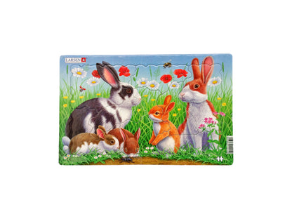 Puzzle cadre - Lapins - 8 pièces