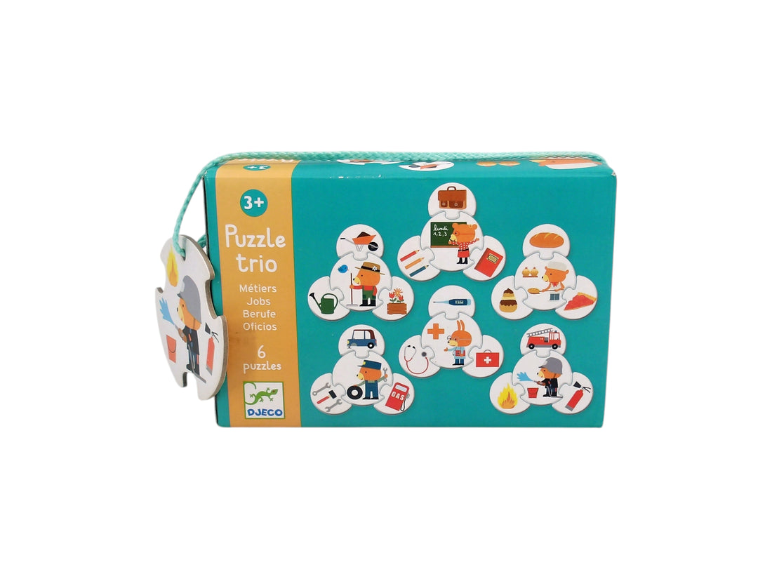 Coffret puzzles trio - Les métiers - 4x6 pièces