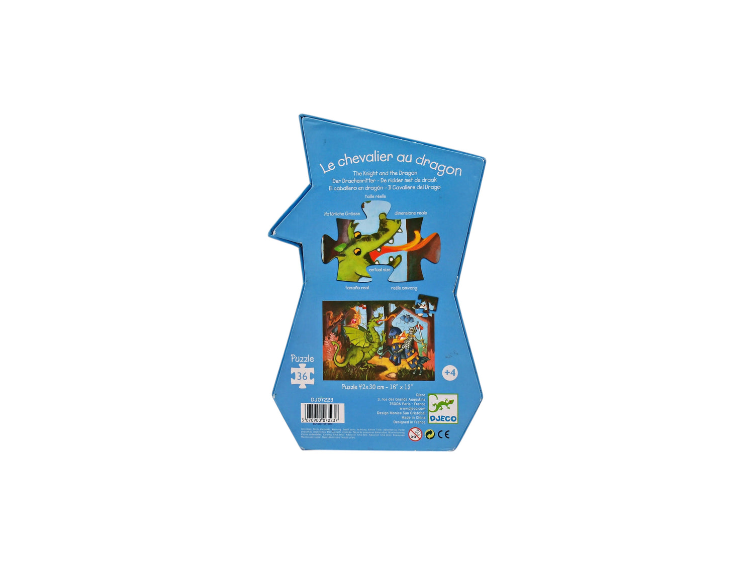 Puzzle - Le chevalier au dragon - 36 pièces