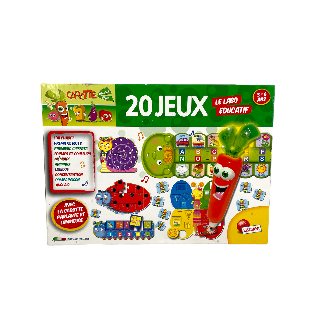 Labo éducatif 20 jeux carotte magique