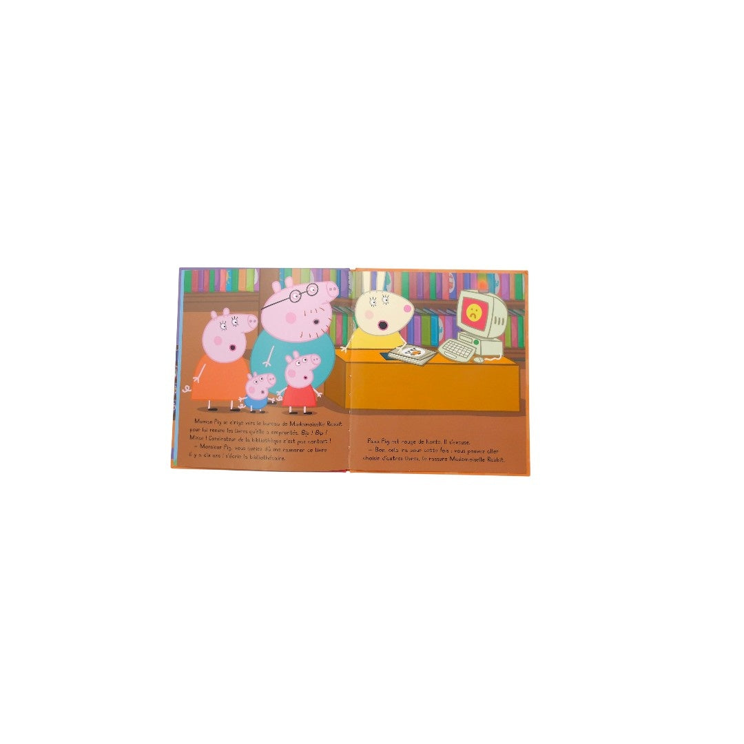 Peppa à la bibliothéque