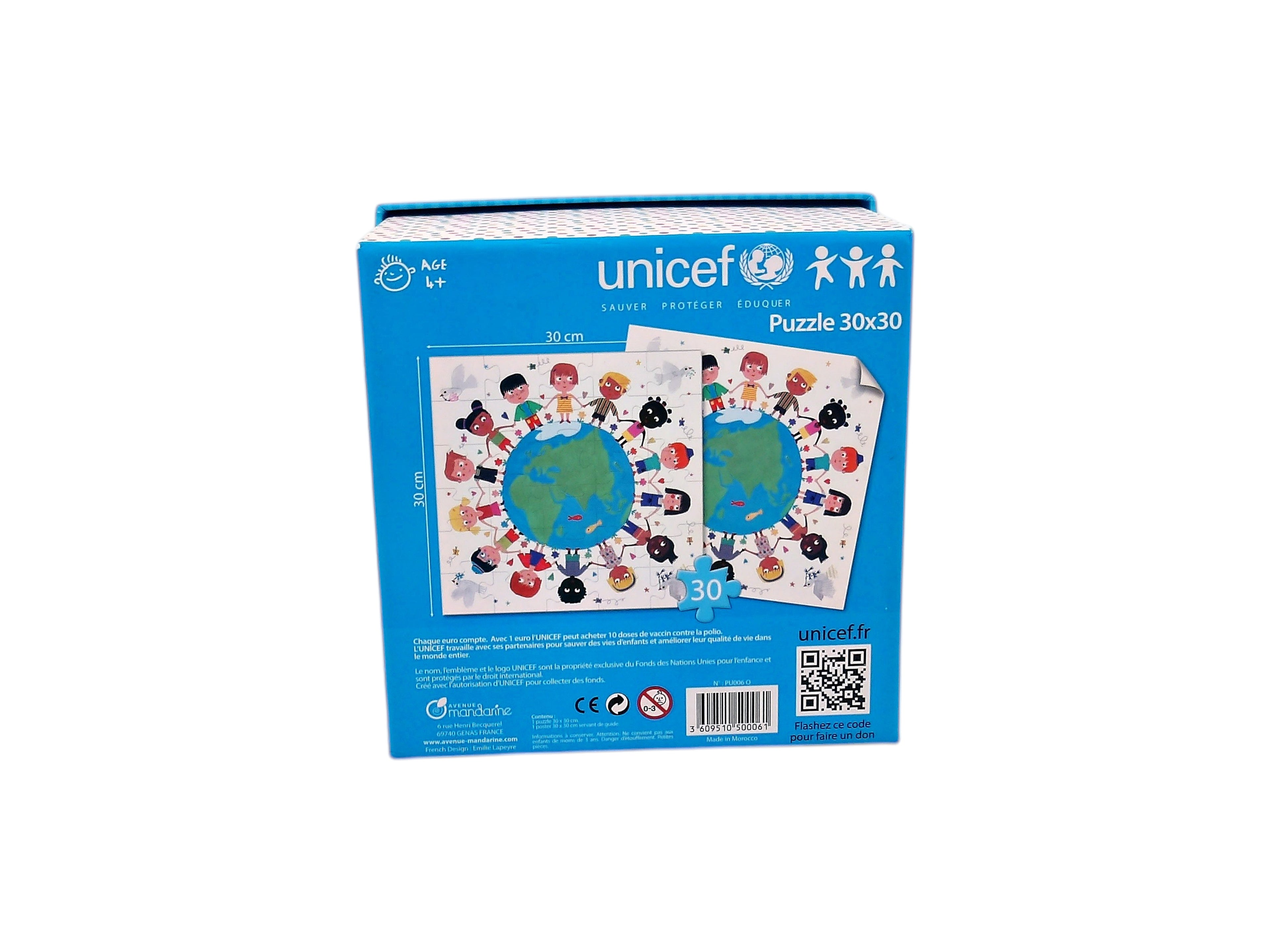 Puzzle - Unicef - Atour du Monde  - 30 pièces