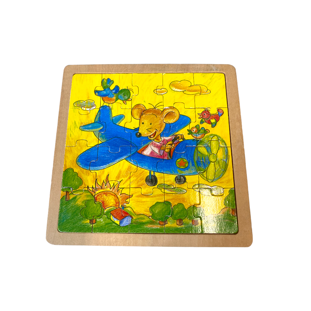 Puzzle en bois - Avion - 20 pièces