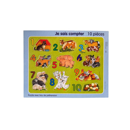 Puzzle cadre - Je sais compter - 10 pièces